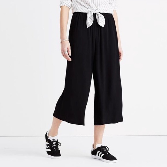 Madewell Pants - Madewell Huston Black Crop High Rise Pants